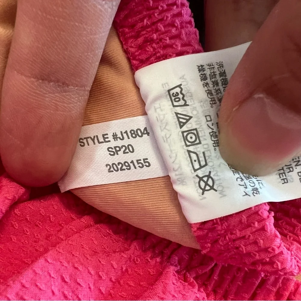 J. Crew Ruffle Bandeau One Piece with Rickrack size 4